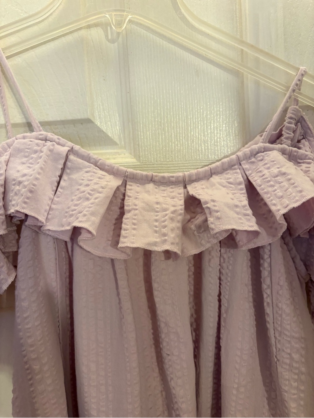 Free People Tamara Lilac Open Back Seersucker Midi/Maxi Dress - Picture 5 of 16